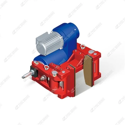 DLZ40 Electro-Hydraulisk hjulbroms – fjäder-tillämpad, Ed Thruster Release, Direct Wheel-Fälgklämning, ingen separat bromstrumma behövs